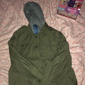 AE trench coat hoodie